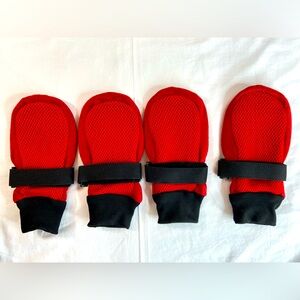 HiPaw Dog Shoes Breathable Velcro closure Dog Boots‎ Red Size XXL